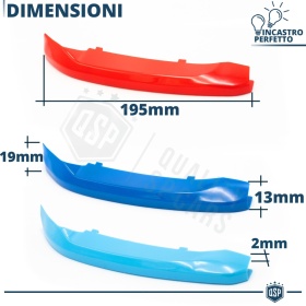 3x Riñones Rejilla para Bmw X1 F48 (15-19) CON 7 Bandas Verticales  en Colores M Sport en ABS