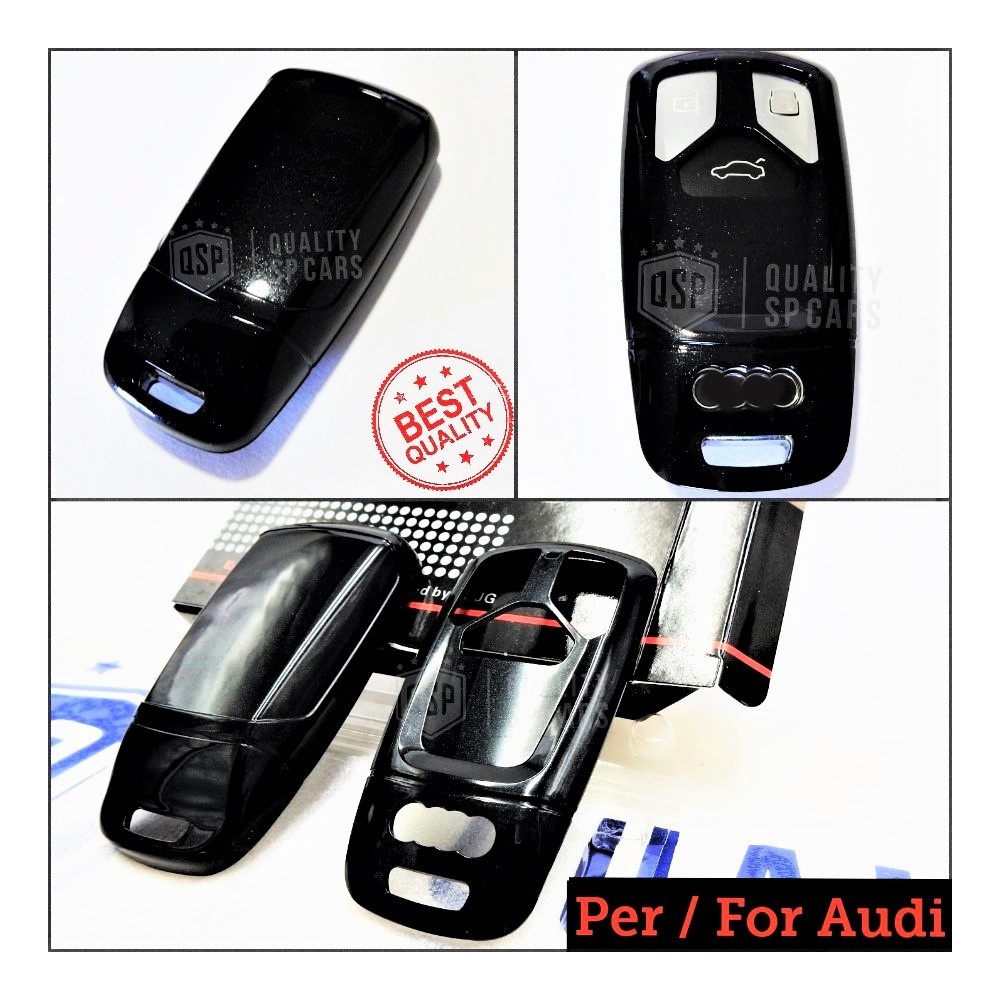 Funda Rígida Llave Mando NEGRO metalizado para Audi Carcasa Protectora en Abs Térmico Funda Rígida Llave Mando NEGRO metalizado para Audi Carcasa Protectora en Abs Térmico