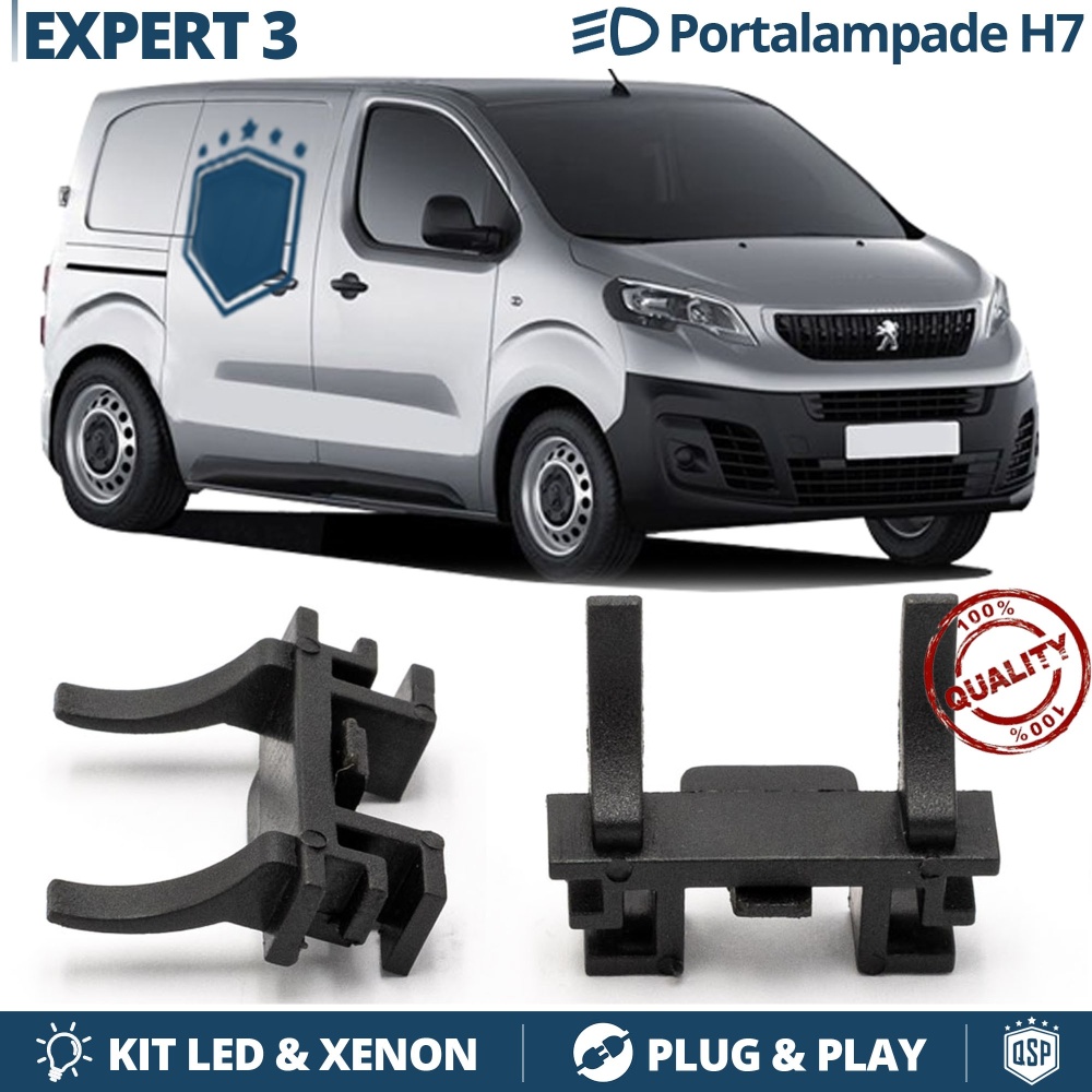 2X Adaptatores del Retenedor Soporte Bombilla para Peugeot Expert 3 Luces de Cruce para Montaje Kit Led H7 2X Adaptatores del Retenedor Soporte Bombilla para Peugeot Expert 3 Luces de Cruce para Montaje Kit Led H7