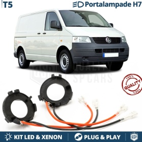2X Adaptatores del Retenedor Soporte Bombilla para Montaje KIT LED H7 para VW TRANSPORTER T5 (2003-2010)