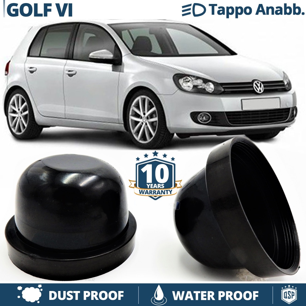 1 CAPUCHON DE PHARE pour VW GOLF 6 (2008-2013) Feux de Croisement bouchon ANTI POUISSIERE EAU pour Installation Kit LED Xenon