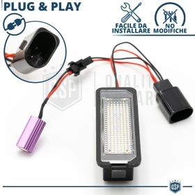 2 Luces de Matricula LED para Bentley Azure 2 CANbus 18 LED 6500K Blanco Frío Plug & Play
