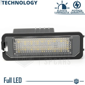 2 Luces de Matricula LED para Bentley Azure 2 CANbus 18 LED 6500K Blanco Frío Plug & Play