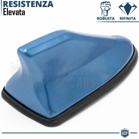 Car Roof Blue SHARK FIN Universal Antenna | Real AM-FM-DAB+ RADIO Reception Rubber Base