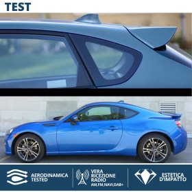 Antenna Auto PINNA DI SQUALO Blu Universale | VERA Ricezione RADIO AM-FM-DAB+