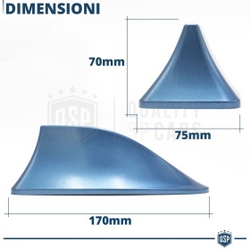 Antenna Auto PINNA DI SQUALO Blu Universale | VERA Ricezione RADIO AM-FM-DAB+
