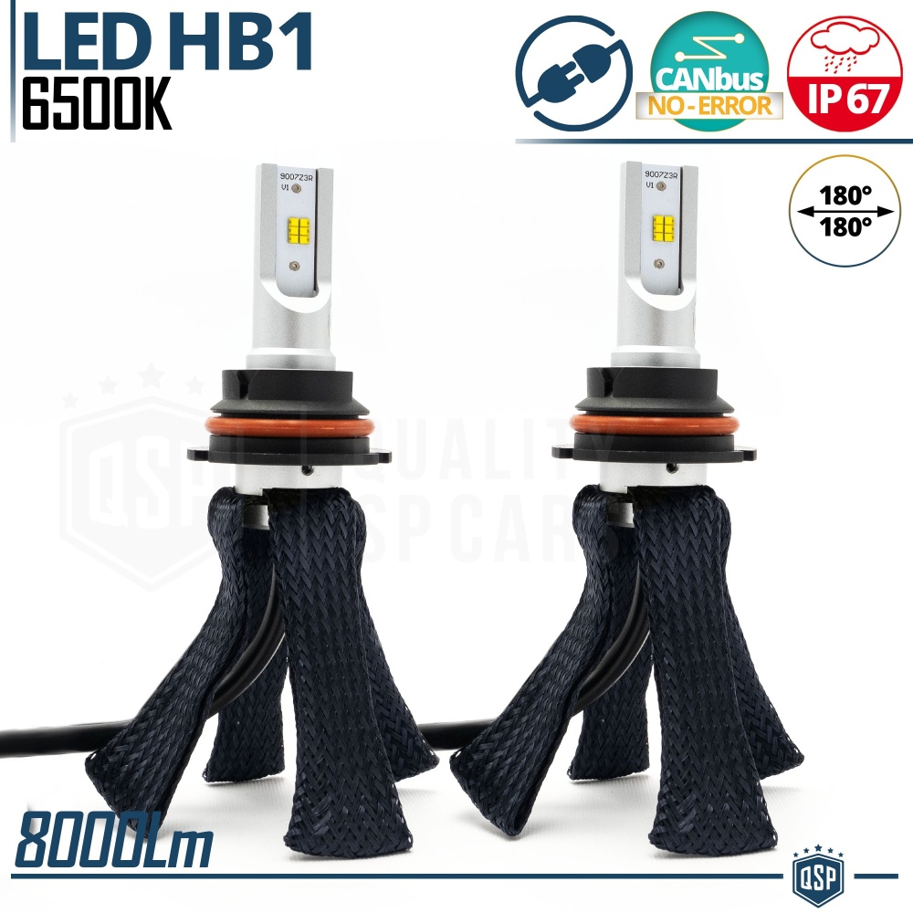 Kit LED HB1 CANbus | Conversión LED LUCES DE CRUCE + CARRETERA | 6500K Blanco Frío 8000LM