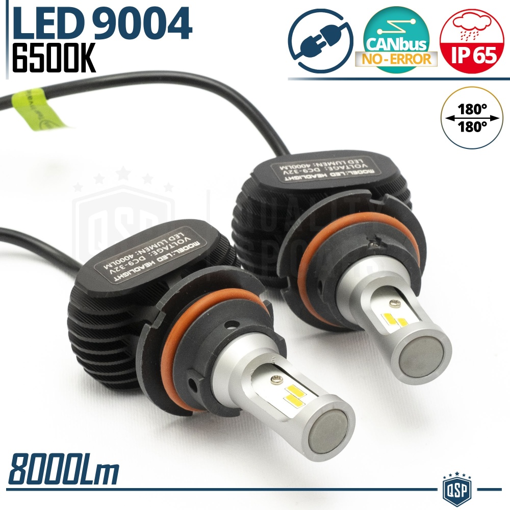 Kit LED 9004 6500K Luz Blanca 8000LM | Luces de CRUCE + CARRETERA | CANbus, Plug & Play Kit LED 9004 6500K Luz Blanca 8000LM | Luces de CRUCE + CARRETERA | CANbus, Plug & Play