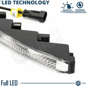2 Luces de Día LED DRL Universales para Coches 29CM | HOMOLOGADAS Luz Blanca Potente | CANbus