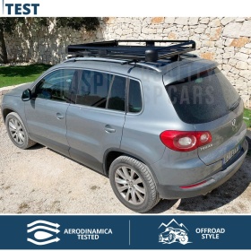 Portaequipajes de Techo para Coches, Cesta de Equipajes de Viaje Off-road en Aluminio Negro
