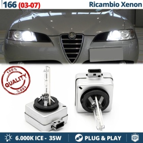 2x Bombillas Bi-Xenon D1S de Repuesto para ALFA ROMEO 166 Luz 6.000K Blanco Frio Lámpara 35W