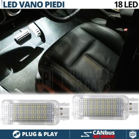 2 Luces de Pies LED para Porsche | Luces Interiores Coche BLANCAS | CANbus NO Errores
