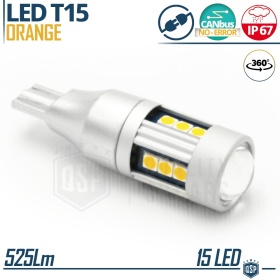 1pc T15 W16W LED CANbus | 360° Orange TURN SIGNAL Bulb light  | Plug & Play