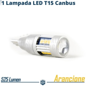 1pc T15 W16W LED CANbus | 360° Orange TURN SIGNAL Bulb light  | Plug & Play