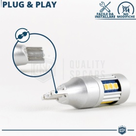 1pc T15 W16W LED CANbus | 360° Orange TURN SIGNAL Bulb light  | Plug & Play
