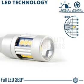 1pc T15 W16W LED CANbus | 360° Orange TURN SIGNAL Bulb light  | Plug & Play