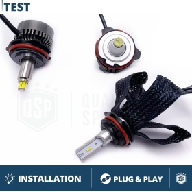 2 Adapters H7 LED Bulbs Holder for LED XENON KIT Installation for BMW Cars
