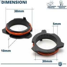 2 Adapters H7 LED Bulbs Holder for LED XENON KIT Installation for BMW Cars