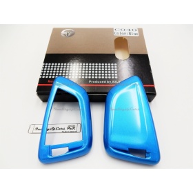 Funda Rígida Llave Mando Azul metalizado para Bmw SERIE 1 (F40) Carcasa Protectora en Abs Térmico