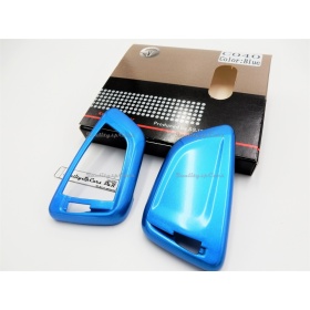 Funda Rígida Llave Mando Azul metalizado para Bmw SERIE 1 (F40) Carcasa Protectora en Abs Térmico