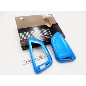 Funda Rígida Llave Mando Azul metalizado para Bmw SERIE 1 (F40) Carcasa Protectora en Abs Térmico