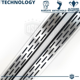 2 ESCALONES LATERALES Universales Coches y SUV | Pisaderas en Aluminio y Inserciones PVC Antideslizante