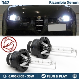2x Bombillas Xenon D2S de Repuesto para ALFA ROMEO 147 Luz 6.000K Blanco Frio Lámpara 35W