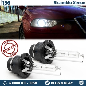 2x Bombillas Xenon D2S de Repuesto para ALFA ROMEO 156 Luz 6.000K Blanco Frio Lámpara 35W