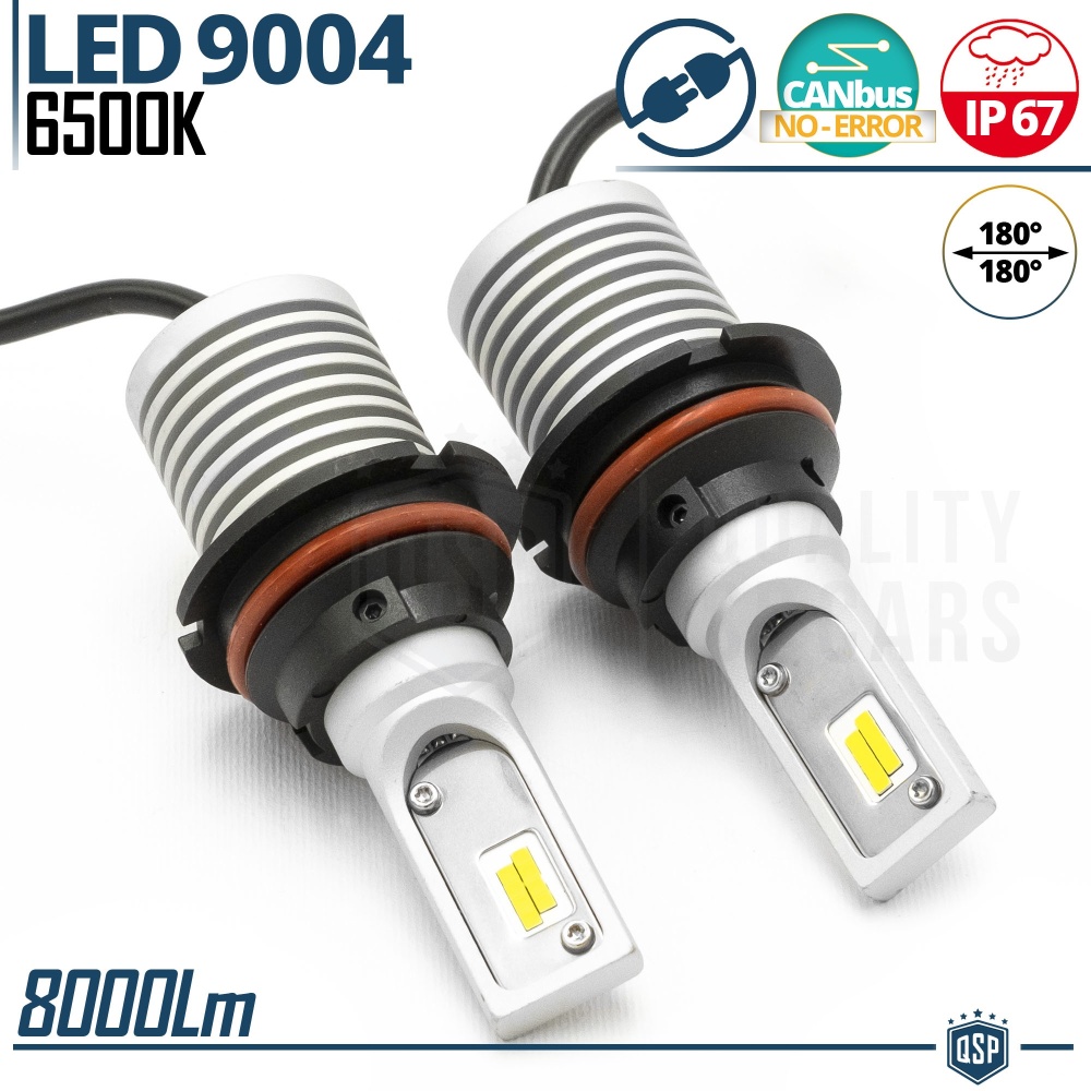 Kit LED 9004 CANbus Plug & Play | Conversión LED LUCES DE CRUCE + CARRETERA | 6500K Blanco Frío Kit LED 9004 CANbus Plug & Play | Conversión LED LUCES DE CRUCE + CARRETERA | 6500K Blanco Frío