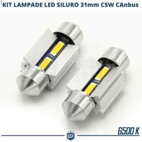 2X Bombillas LED FESTOON 31MM C5W | 6500K Blanco Frío CANbus SIN ERROR Plug & Play