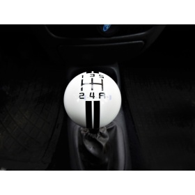 Pomo Palanca de Cambio 5 VELOCIDADES BLANCO para Coches Nueva y Antigua Universal en Resina Fenólica