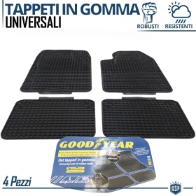 Alfombrillas para Coche de Goma Universales Originales GOODYEAR | Moldeable Negras