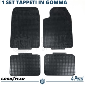 Alfombrillas para Coche de Goma Universales Originales GOODYEAR | Moldeable Negras
