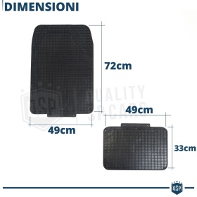 Alfombrillas para Coche de Goma Universales Originales GOODYEAR | Moldeable Negras