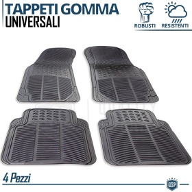 Alfombrillas para Coche de Goma Universales Antideslizante | Moldeable Negras