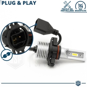 Kit LED PSX24W Blanco Frío 6500K Potente 8000LM | CANbus Sin Error, Plug & Play