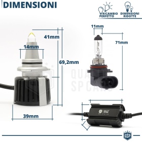 Kit Bombillas LED HIR2-HIR de Cuarzo 360° CANBUS | Luz Blanca Potente 6500K 55W