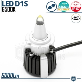 1 Bombilla LED D1S | Conversión de Xenon HID a LED Plug & Play | Luz Blanca Potente 55W 6000LM