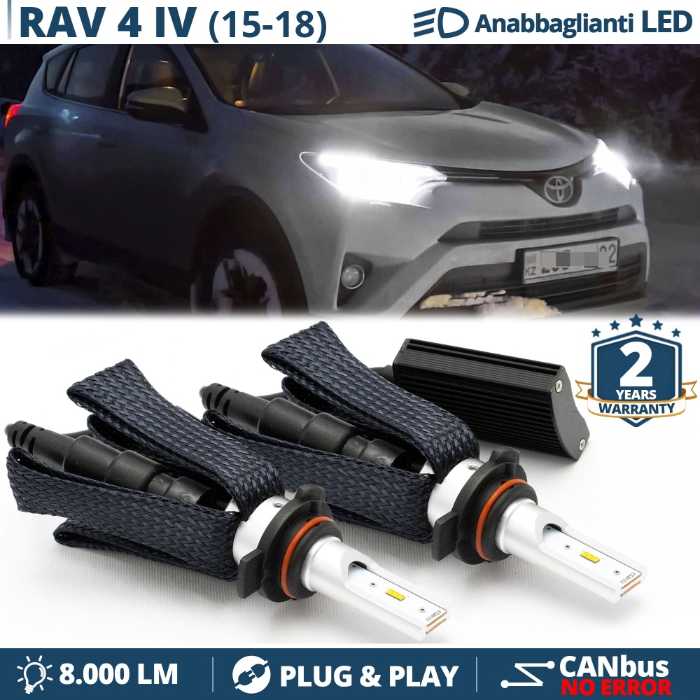 Kit LED HIR2-HIR para TOYOTA Rav 4 IV Facelift | Luces de Cruce + Carretera LED | CANbus 6500K