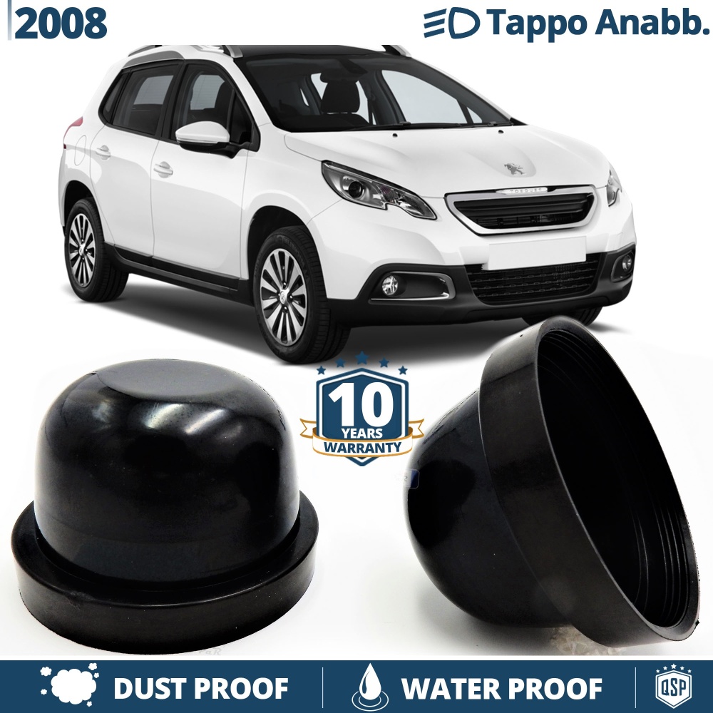 1 TAPÓN GUARDAPOLVO de faro para PEUGEOT 2008 I (13-16) Cubierta Bombilla para Installación Kit Led Xenon