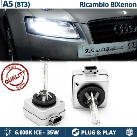2x Bombillas Bi-Xenon D3S de Repuesto para AUDI A5 Luz 6.000K Blanco Frio Lámpara 35W