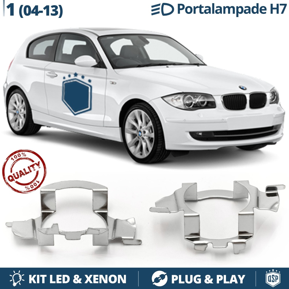 2X Adaptatores Soporte Bombilla H7 para BMW SERIE 1 E87 E81 E82 E88 para Montaje KIT LED Xenon 2X Adaptatores Soporte Bombilla H7 para BMW SERIE 1 E87 E81 E82 E88 para Montaje KIT LED Xenon