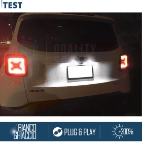 2 Luces de Matricula LED para JEEP RENEGADE (14-) | CANBUS 18 LED 6.500K BLANCO FRIO Plug & Play