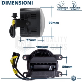 Faros Antiniebla LED DRL Para Porsche Cayenne 2 Pre-Facelift APROBADOS con Luces Diurnas LED Blancas