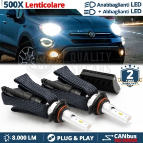 Kit LED HIR2-HIR para FIAT 500X | Luces de Cruce + Carretera LED | CANbus 6500K