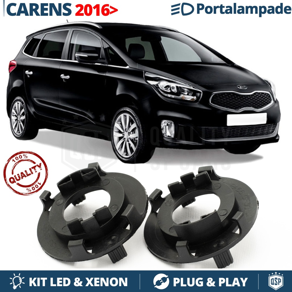 2X Adaptatores del Retenedor para Kia CARENS 4 2016- Soporte Bombilla para Montaje KIT LED Xenon 2X Adaptatores del Retenedor para Kia CARENS 4 2016- Soporte Bombilla para Montaje KIT LED Xenon