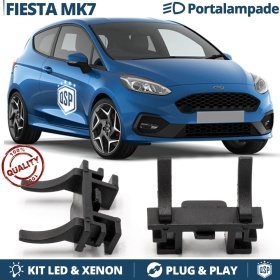2X Adaptateurs Support Ampoules pour Ford Fiesta 7 (depuis 2017) Feux de Croisement pour Installation Kit Led H7