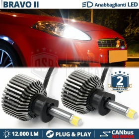 KIT LED H1 para Fiat Bravo 2 Luces de Cruce | Luz Blanca 6500K 12000LM | CANbus SIN error