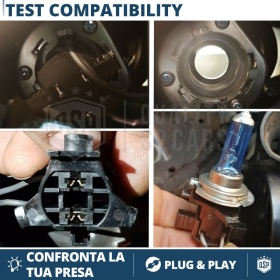 2X Adaptatores del Retenedor Soporte Bombilla para Montaje KIT LED H7 para MITSUBISHI