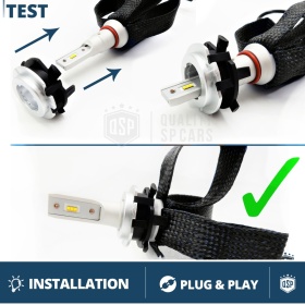 2X Adaptatores del Retenedor Soporte Bombilla para Montaje KIT LED H7 para MITSUBISHI